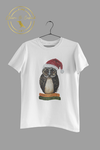 Wise Old Christmas Owl T-Shirt
